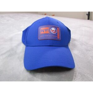 New York‎ Islanders Hat Cap Fitted Mens Large Blue Orange NHL Hockey Stretch Fit